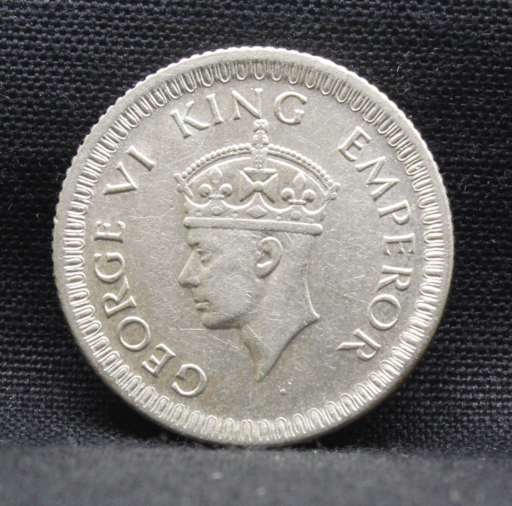Quarter Rupee 1942 George VI Silver coins