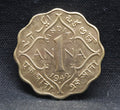 1 Anna 1942 George VI Copper-Nickel coins