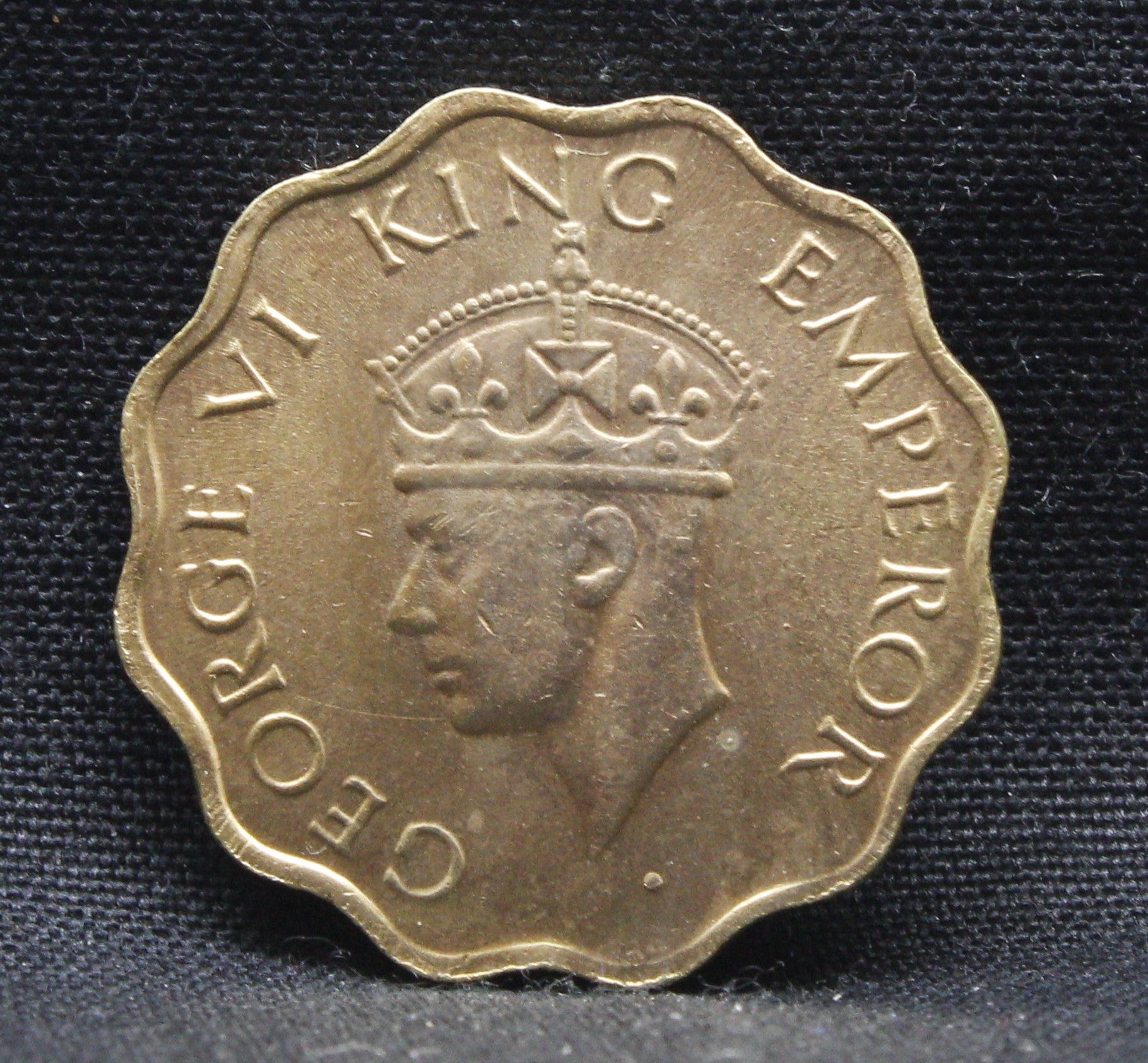 1 Anna 1942 George VI Copper-Nickel coins