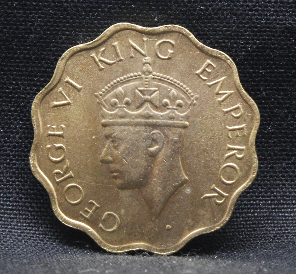 1 Anna 1942 George VI Copper-Nickel coins