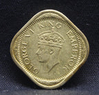 Half Anna 1942 George VI Nickel-Brass coins