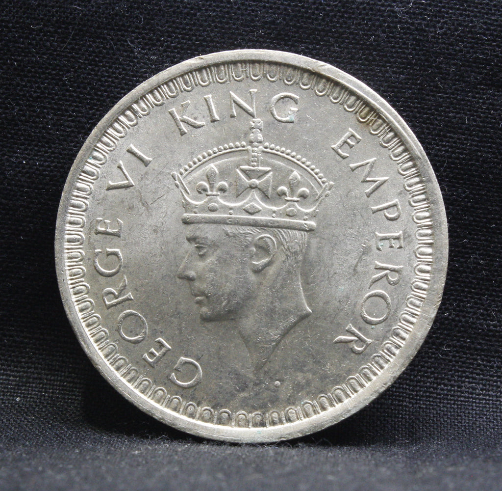 One Rupee 1942 George VI Silver coins