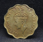 1 Anna 1942 George VI Copper-Nickel coins