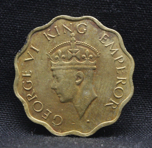 1 Anna 1942 George VI Copper-Nickel coins