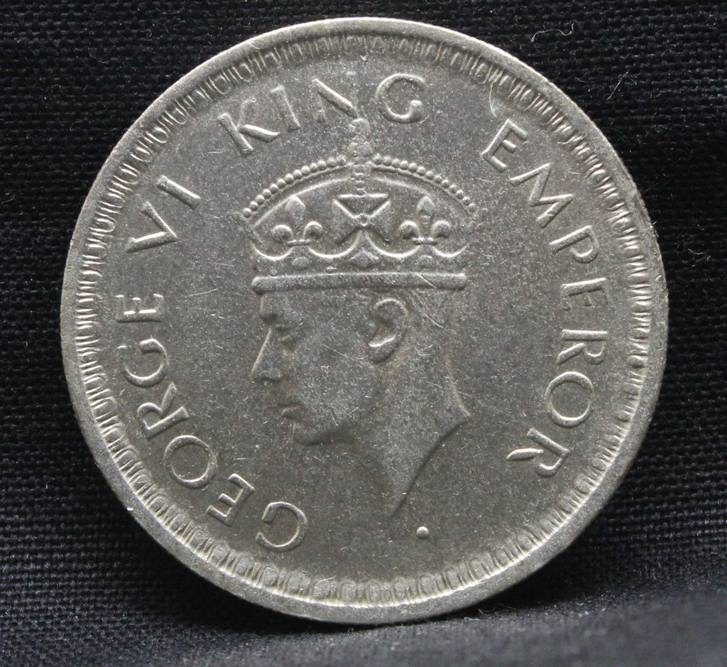 Half Rupee 1943 George VI Silver coins